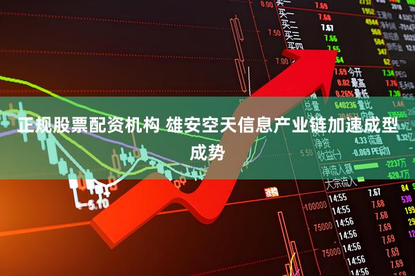 正规股票配资机构 雄安空天信息产业链加速成型成势