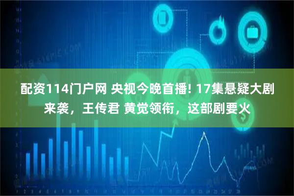 配资114门户网 央视今晚首播! 17集悬疑大剧来袭，王传君 黄觉领衔，这部剧要火